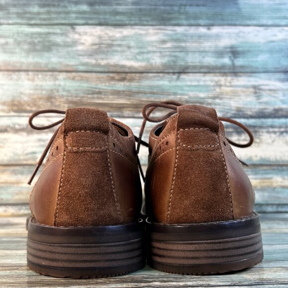 Rockport Derby Dress Shoes Mens 10M Brown Leather Brogue Plain Toe Work Formal main image 6